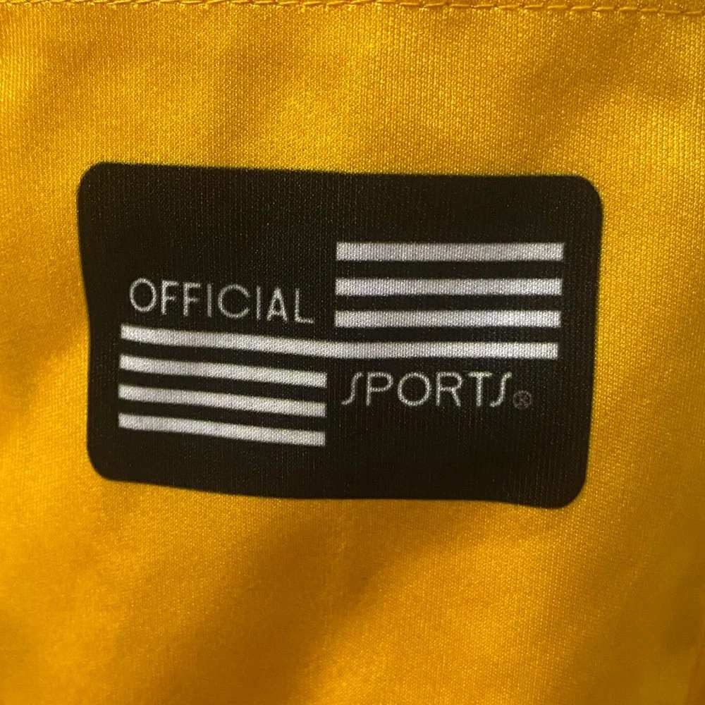 Official Sports US Soccer Referee Polo Shirt
 Yellow and Black Stripe - Picture 7 of 9